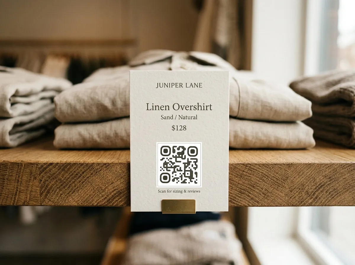 QR Codes for Retail: Shelf Tags, Window Displays, and What Each Scan Tells You
