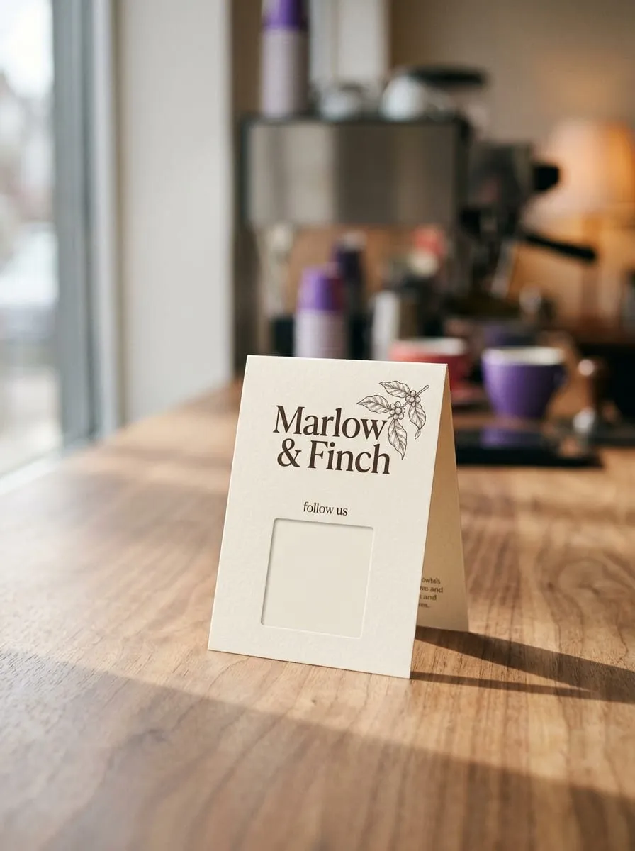 Marlow & Finch table tent